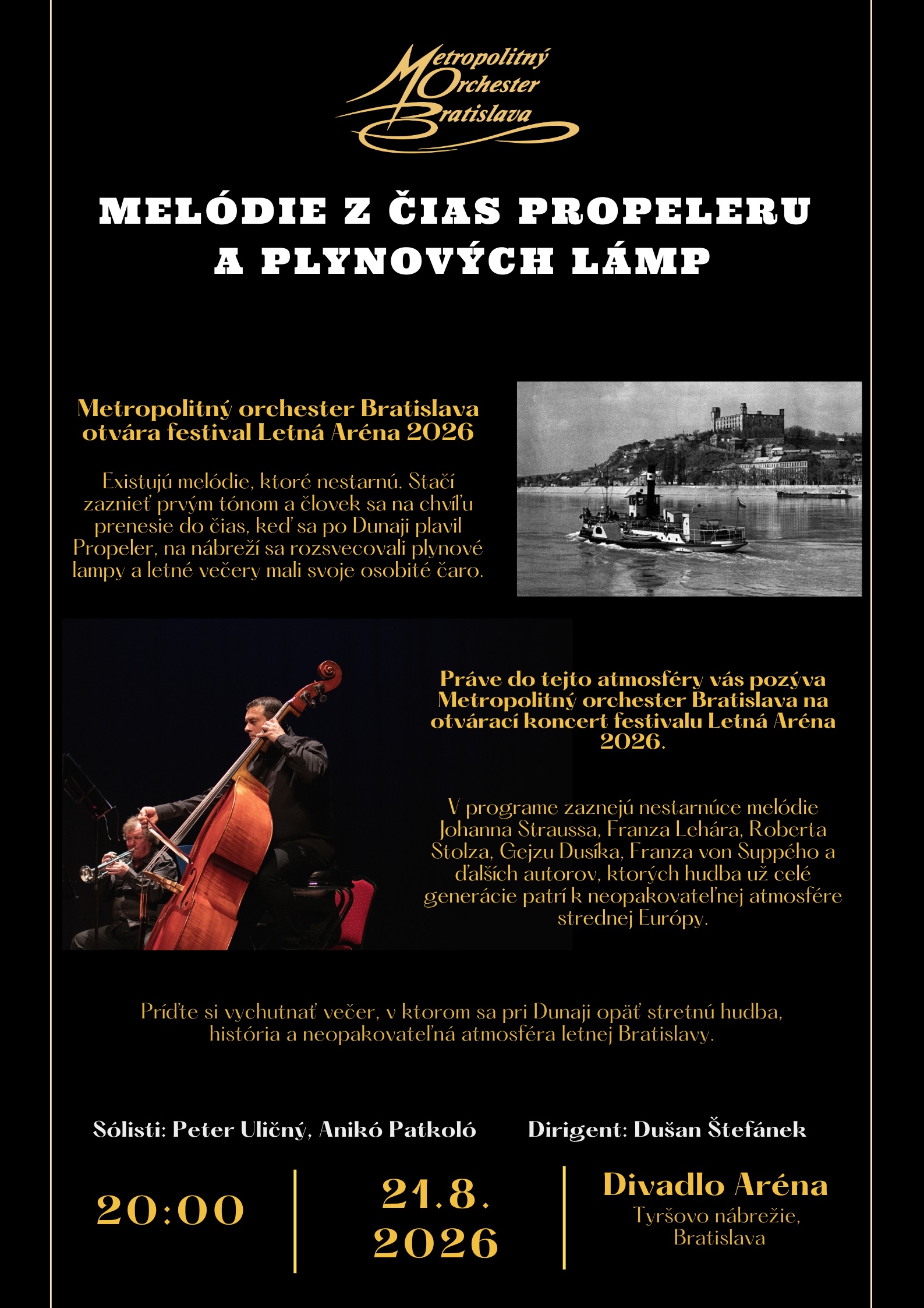 Pozvánka na koncert Melódie z čias propeleru a plynových lámp